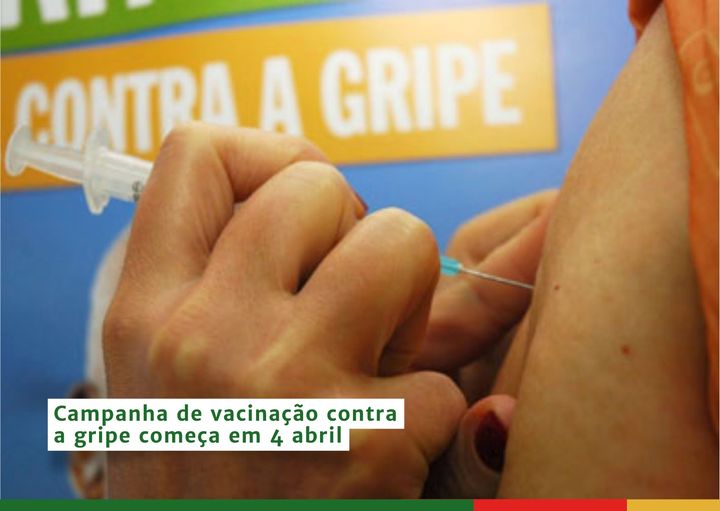 Campanha de vacinação contra a gripe começa em 4 abril 